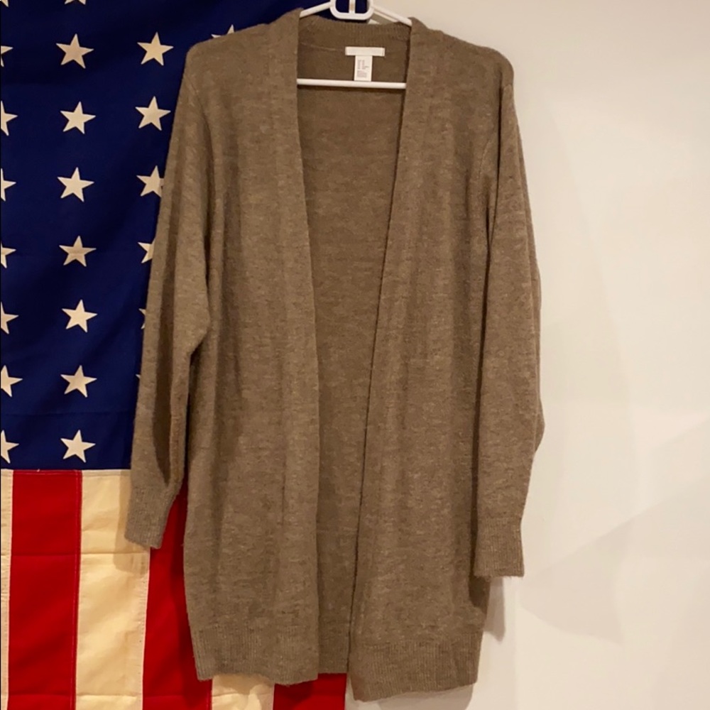 Cuddly tan sweater